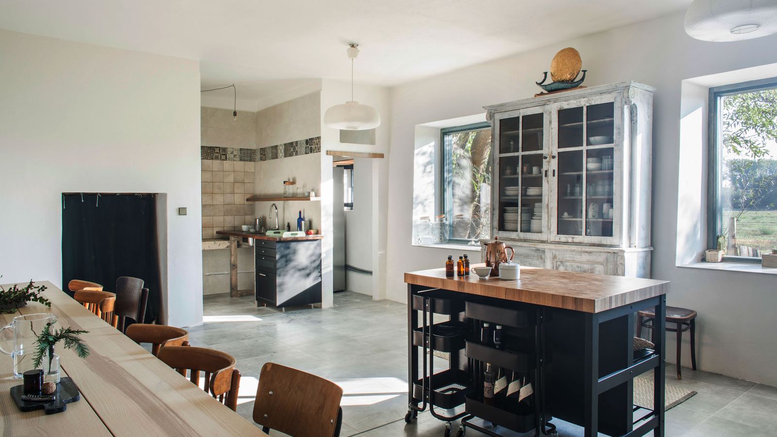 A bright kitchen